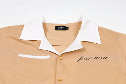 P. Noir (Tan) Barber Shirt