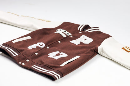 P. Noir (Brown) Varsity Jacket