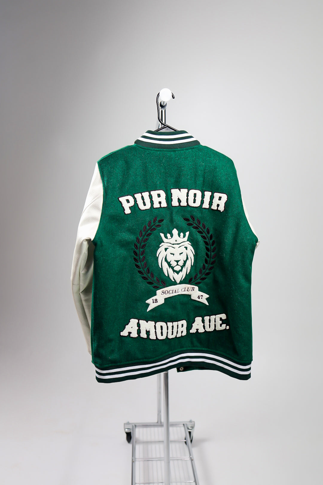 P. Noir (Green) Varsity Jacket