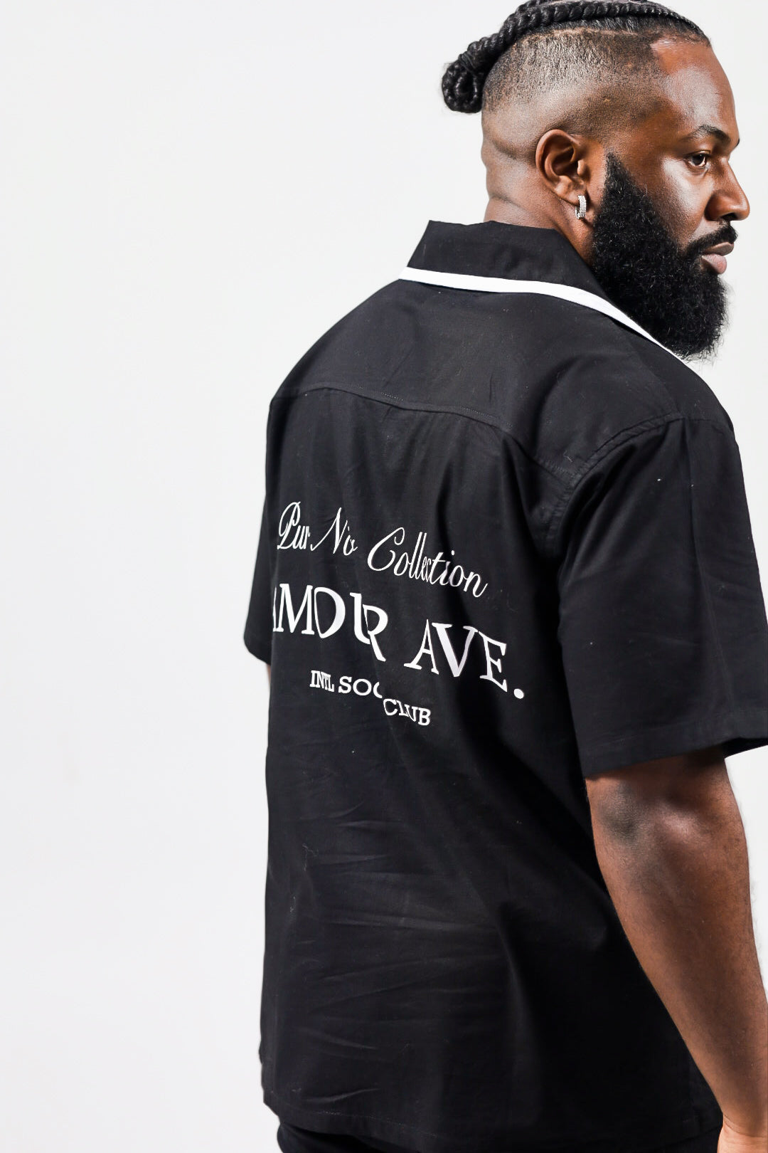 P. Noir (Black) Barber Shirt