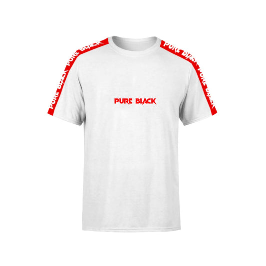 Pure Black T (White and Red)